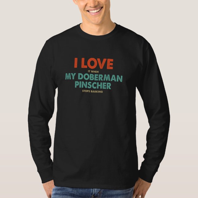Doberman Hundägare 1 T Shirt (Framsida)