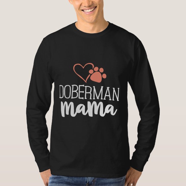 Doberman Hundägare för kvinnor Mor T Shirt (Framsida)