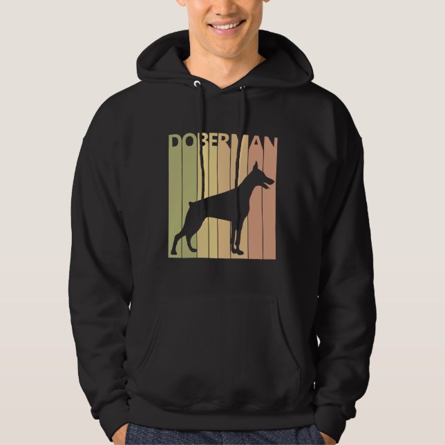 Doberman Hundägare Hoodie (Framsida)