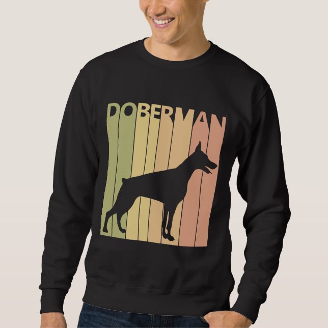 Doberman Hundägare Lång Ärmad Tröja (Framsida)