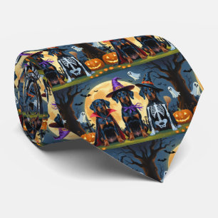 Doberman Hundar Pumpkin Halloween Funny Slips