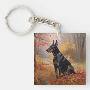 Doberman i Höst löv Fall Inspire