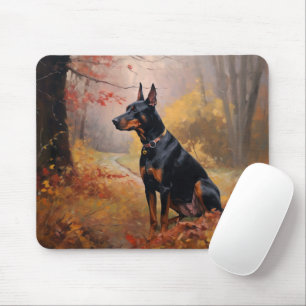 Doberman i Höst löv Fall Inspire Musmatta