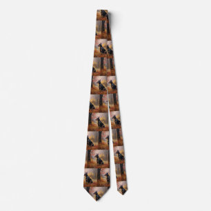 Doberman i Höst löv Fall Inspire Slips