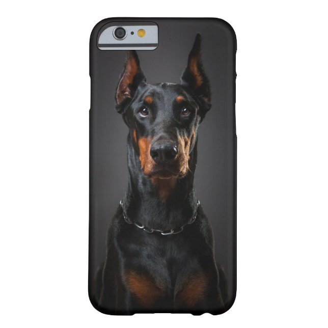Doberman iPhone 6/6s, knappt där Case-Mate iPhone Skal (Baksidan)