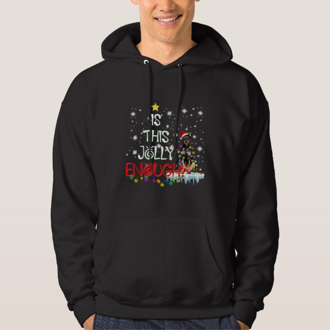 Doberman jul 840 hoodie (Framsida)