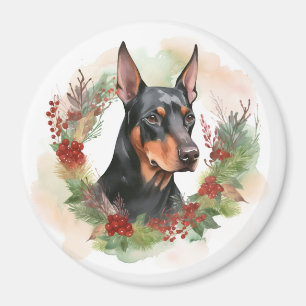 Doberman jul, andningsfag Valp Magnet