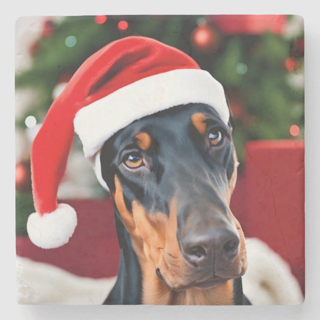 Doberman jul stenunderlägg (Framsidan)