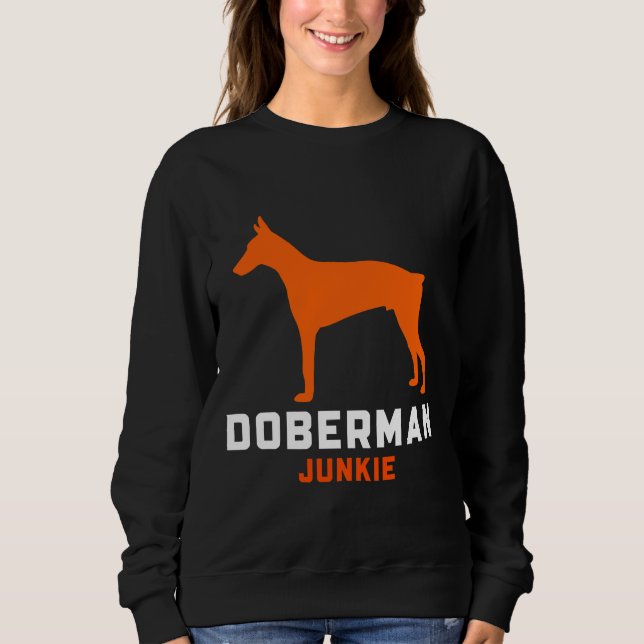 Doberman Junkie  1228 T Shirt (Framsida)