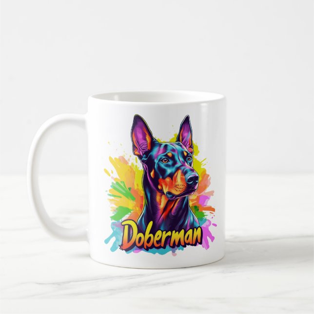 Doberman Kaffemugg (Vänster)