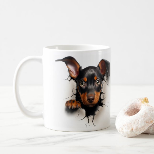 Doberman   kaffemugg (Med munk)
