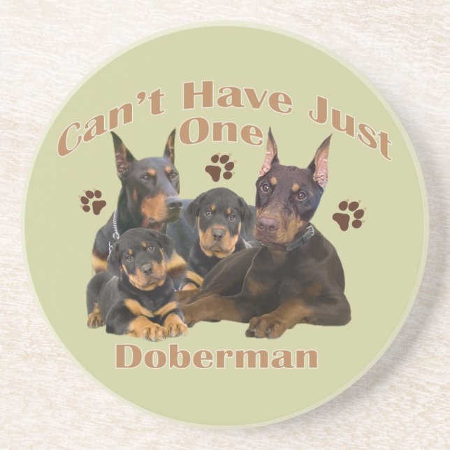 Doberman kan inte ha en enda Underlägg Sandsten (Framsidan)