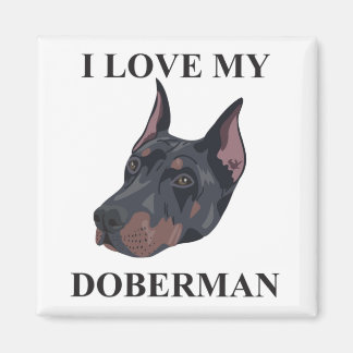 Doberman Kärlek Magnet