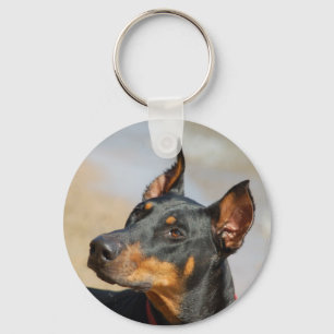Doberman Keychain Nyckelring
