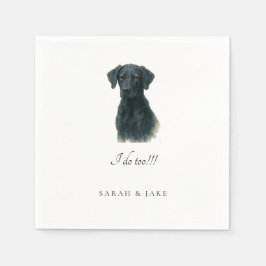 Doberman Lab III Anpassningsbar Pet Bröllop Napkin Pappersservett