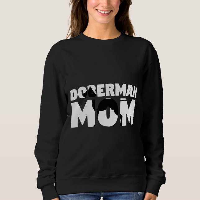 Doberman Mamma Doberman Mor Hund Mamma Tee (Framsida)