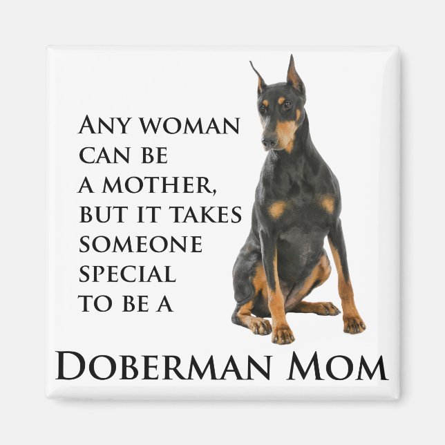 Doberman Mamma Magnet (Framsidan)