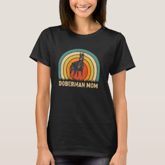 Doberman Mamma Mor Mors Dag Rolig Hund Tjejer Kvin T Shirt