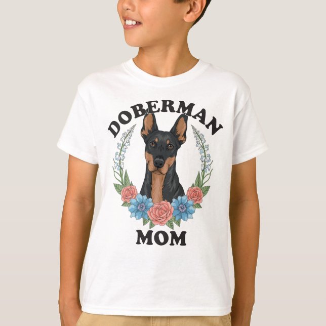 Doberman Mamma någonsin T Shirt (Framsida)