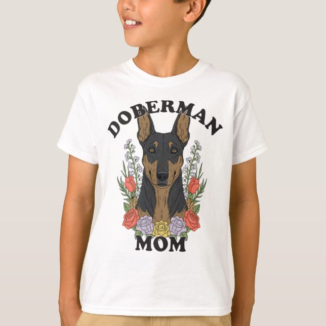 Doberman Mamma någonsin T Shirt (Framsida)