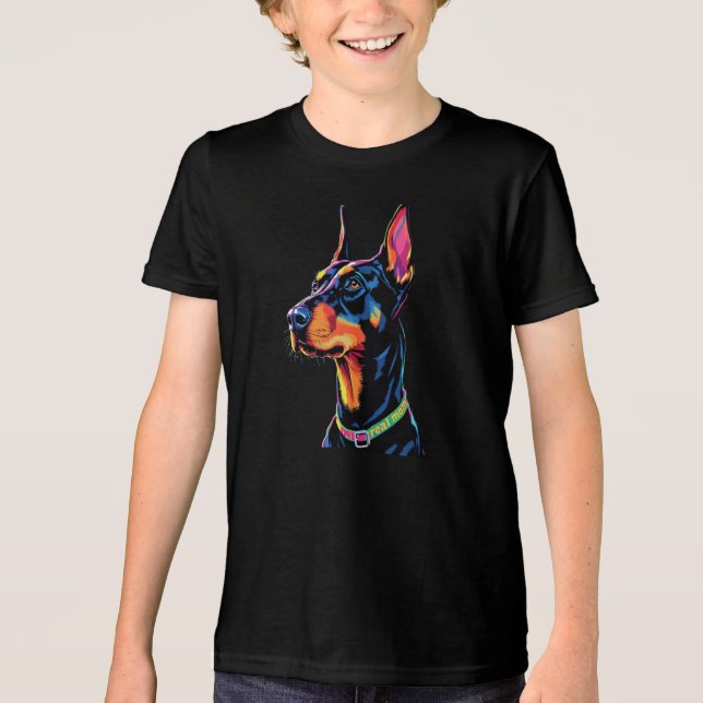 Doberman Mamma Real T Shirt (Framsida)