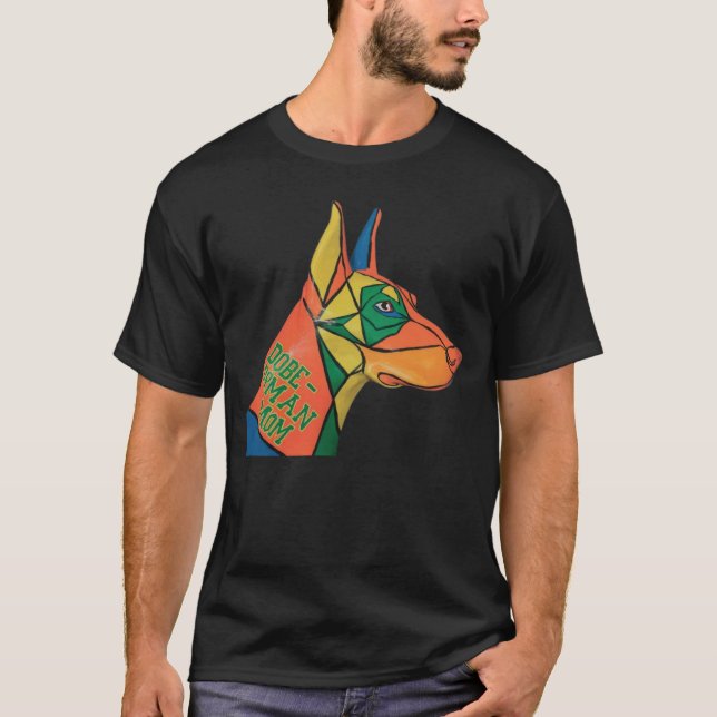 Doberman Mamma T Shirt (Framsida)