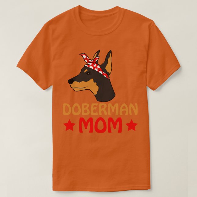 Doberman Mamma T Shirt (Design framsida)