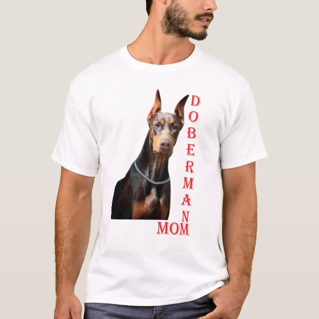 Doberman Mamma T Shirt (Framsida)
