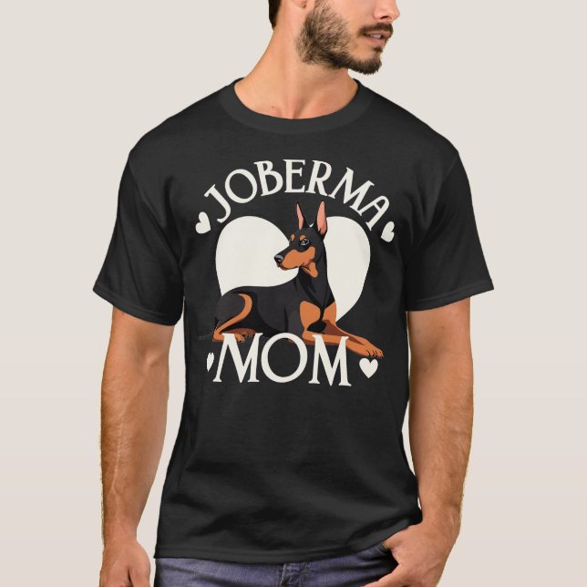 Doberman Mamma T Shirt (Framsida)