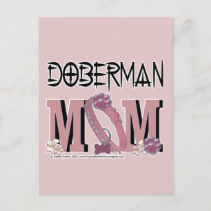 Doberman MAMMA Vykort