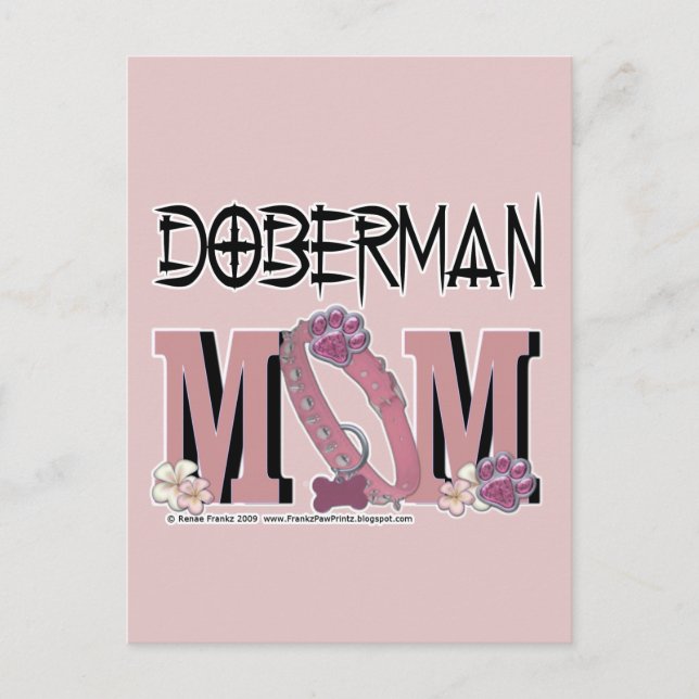 Doberman MAMMA Vykort (Framsida)
