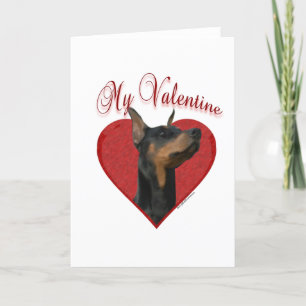 Doberman min valentin helgkort