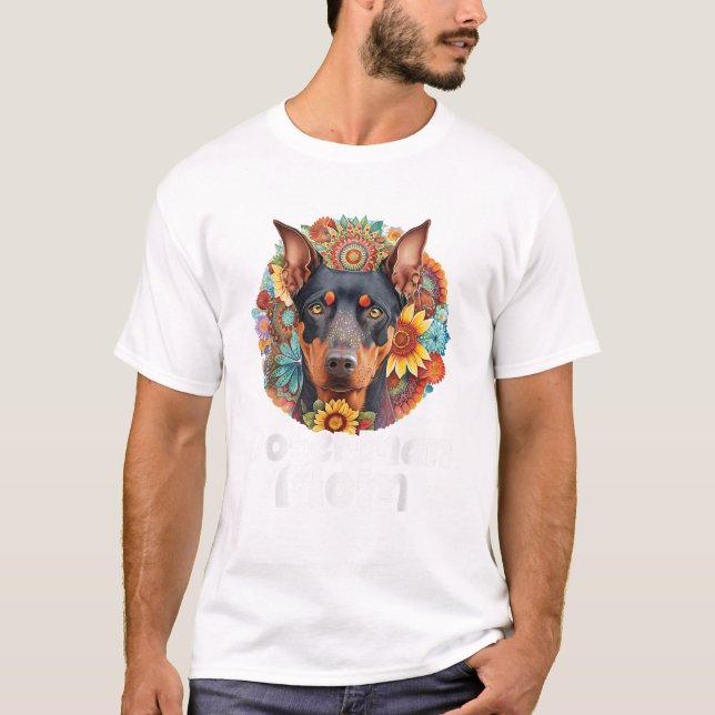 Doberman Mom Mother s Day Dog T Shirt (Framsida)