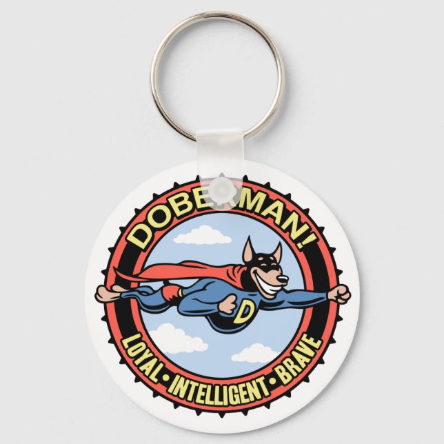 Doberman! Nyckelring (Framsida)