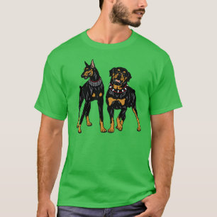 doberman och ruttweiler t-shirt