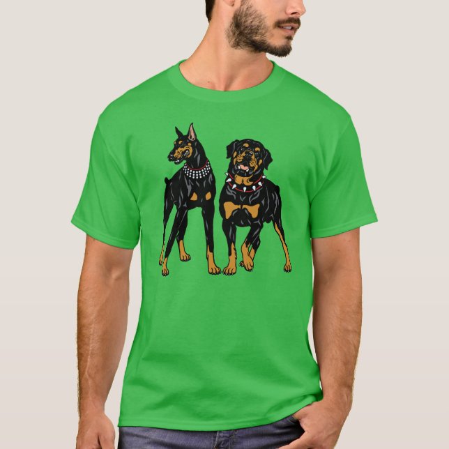doberman och ruttweiler tröja (Framsida)