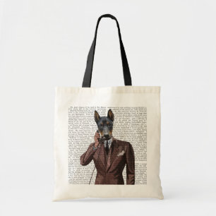 Doberman på Mobil Tygkasse