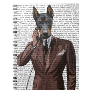 Doberman på Mobilare Anteckningsbok Med Spiral