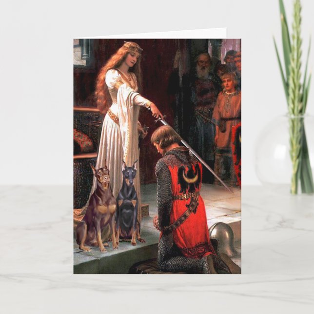 Doberman Pair - Accolade Kort (Framsida)