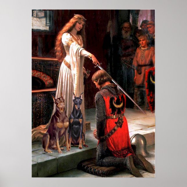 Doberman Pair - Accolade Poster (Framsidan)