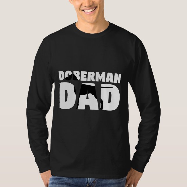Doberman Pappa Doberman Far Hund Pappa Tee (Framsida)