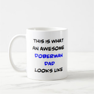 doberman pappa, fantastisk kaffemugg