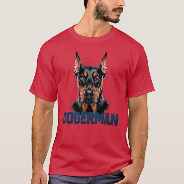Doberman Pappa T Shirt (Framsida)