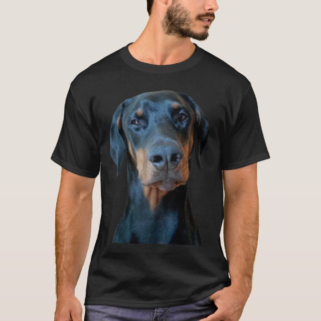 Doberman Pappa T Shirt (Framsida)