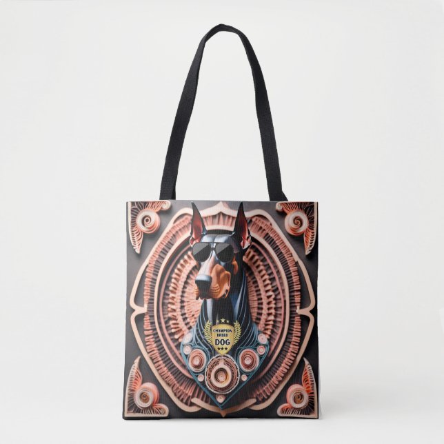 Doberman, Pet, Assion Hund, Tygkasse (Framsida)