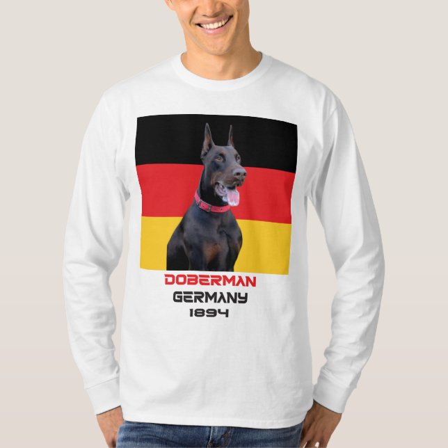 Doberman Pinscher 1894  T Shirt (Framsida)