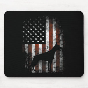 Doberman Pinscher American Flagga Patriotic Gifts Musmatta