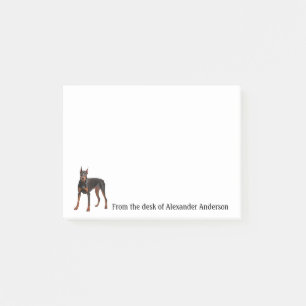 Doberman Pinscher Anpassa Anteckningar Post-it Block