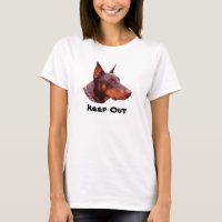 Doberman Pinscher Behålla Out Funny T-Shirt