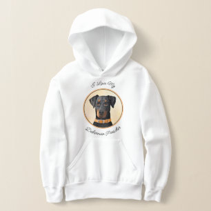 Doberman Pinscher beskärde målning originaltecknin T Shirt